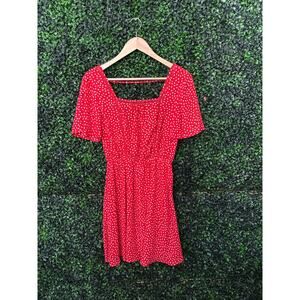 Sienna Sky, Orange with white Flowers,  Women’s size M, Summer Dress